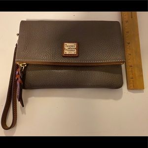 Dooney & Bourke leather clutch like new!!